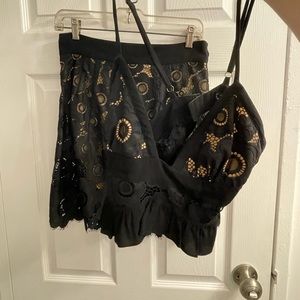 Stunning Black Floral Summer Set